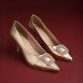 Gaga Broach Rose Gold Luminous Pumps - Lino Perros