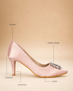 Gaga Broach Rose Gold Luminous Pumps - Lino Perros