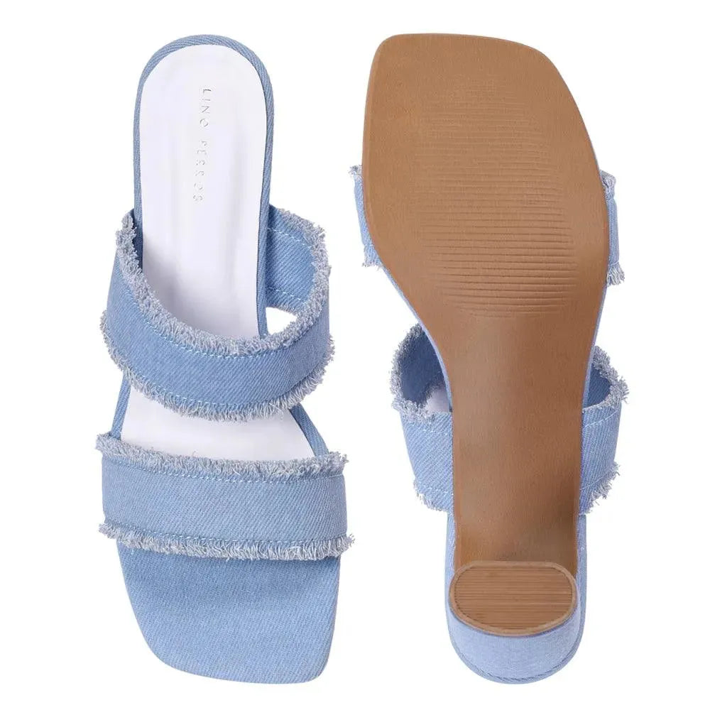 Gabbana trendy denim heels