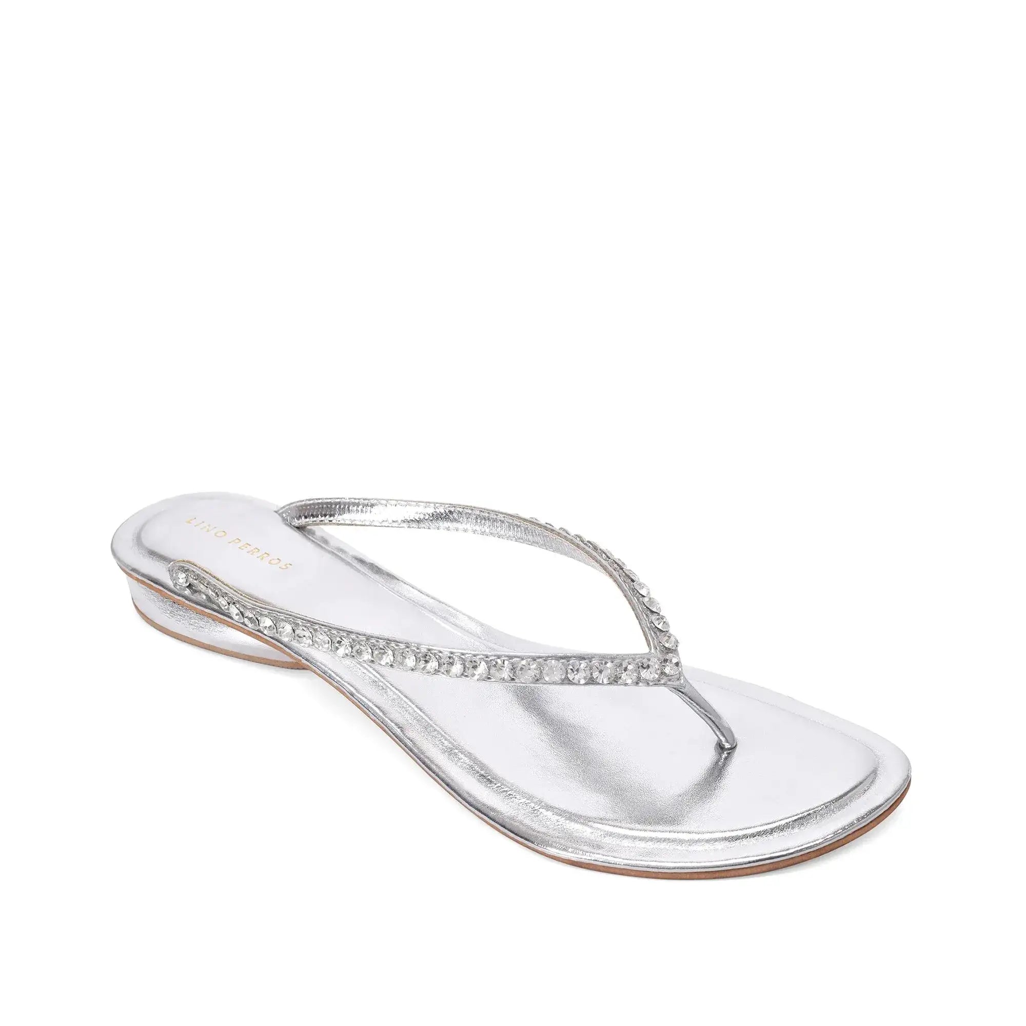 Mary Chic Comfort Silver Flats - Lino Perros