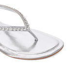 Mary Chic Comfort Silver Flats - Lino Perros