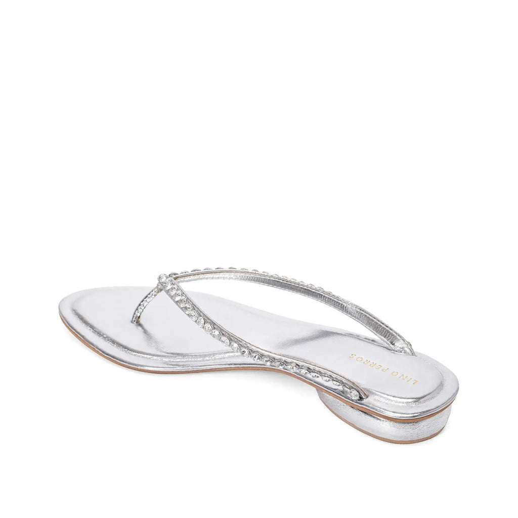 Mary Chic Comfort Silver Flats - Lino Perros