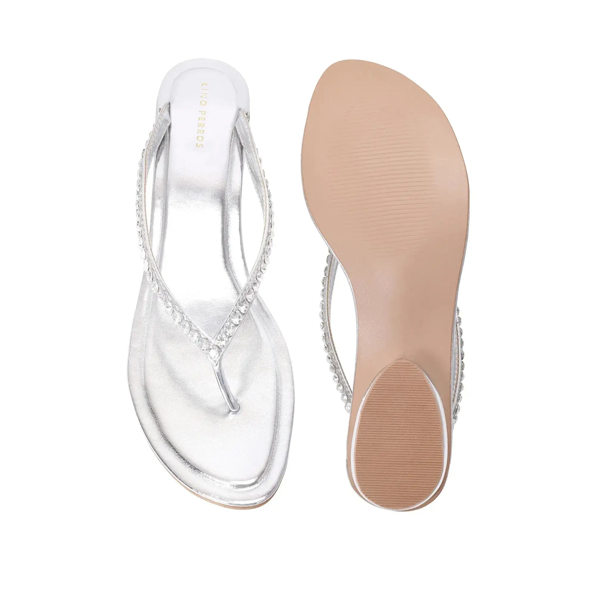 Mary Chic Comfort Silver Flats - Lino Perros
