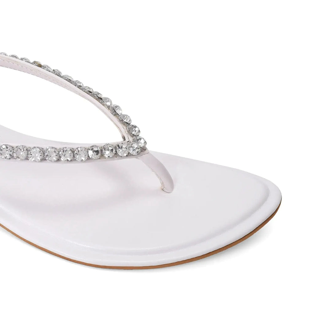Mary Chic Comfort White Flats - Lino Perros