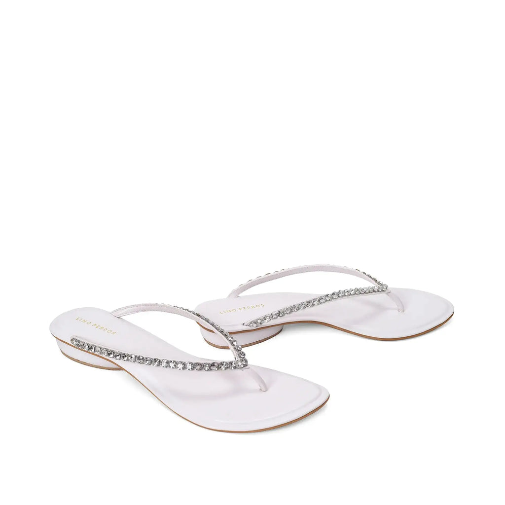 Mary Chic Comfort White Flats - Lino Perros