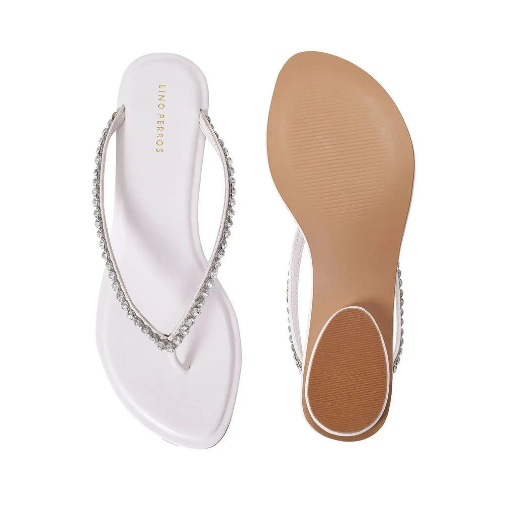 Mary Chic Comfort White Flats - Lino Perros