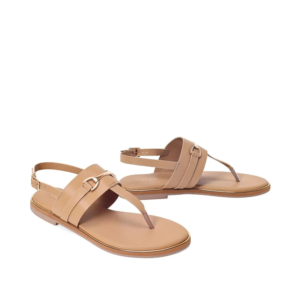 Mary Modern Comfort Camel Flats - Lino Perros