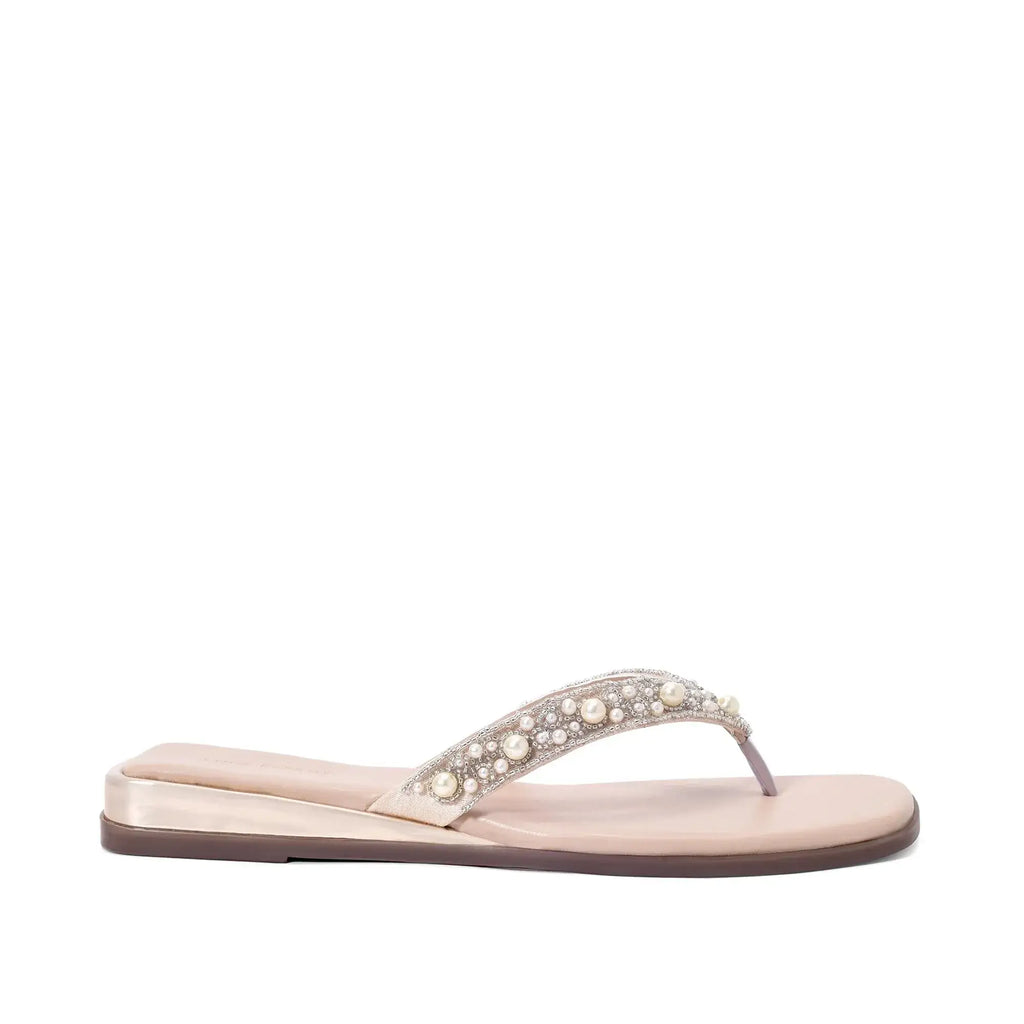 Mary Effortless Elegance Beige Slip-Ons - Lino Perros