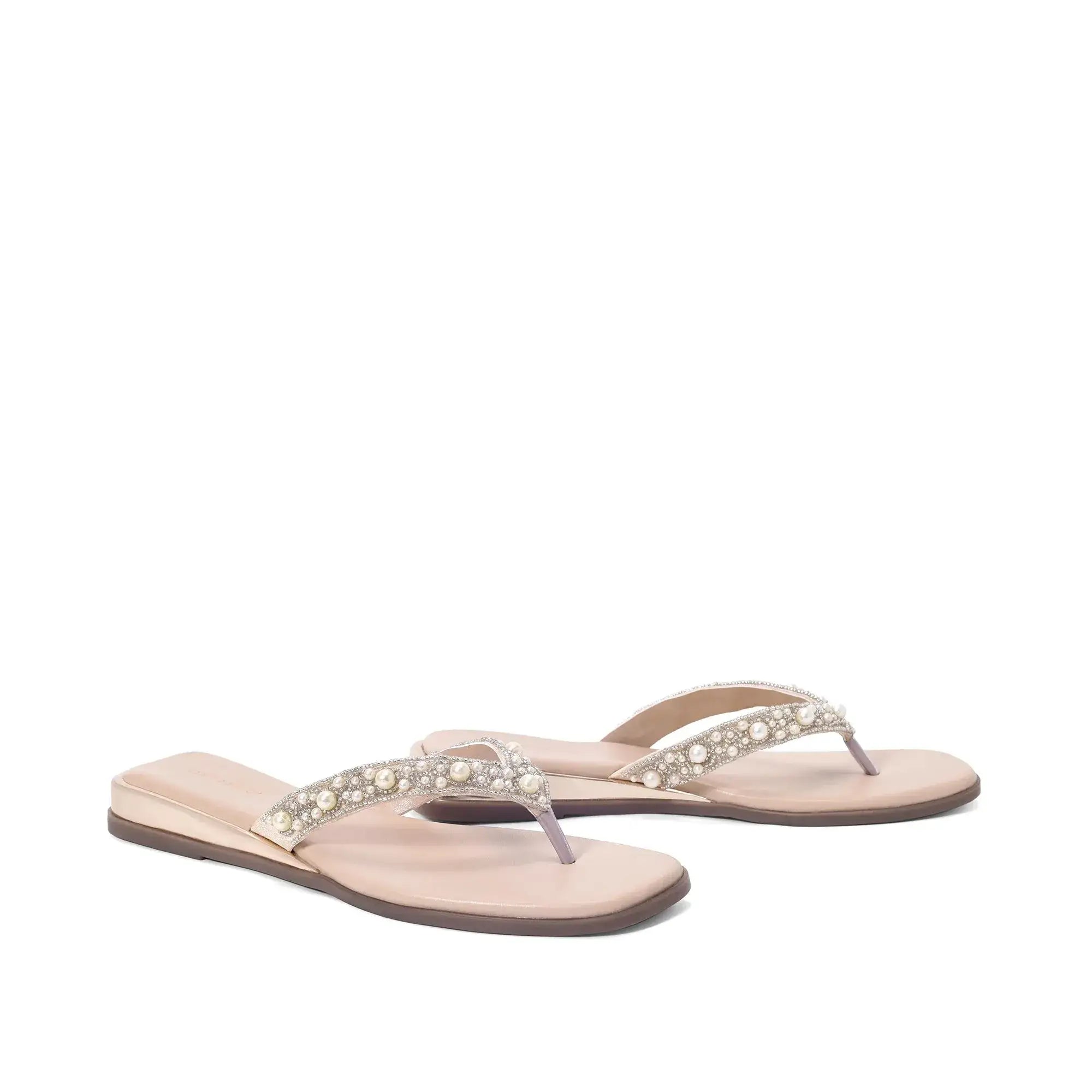 Mary Effortless Elegance Beige Slip-Ons - Lino Perros