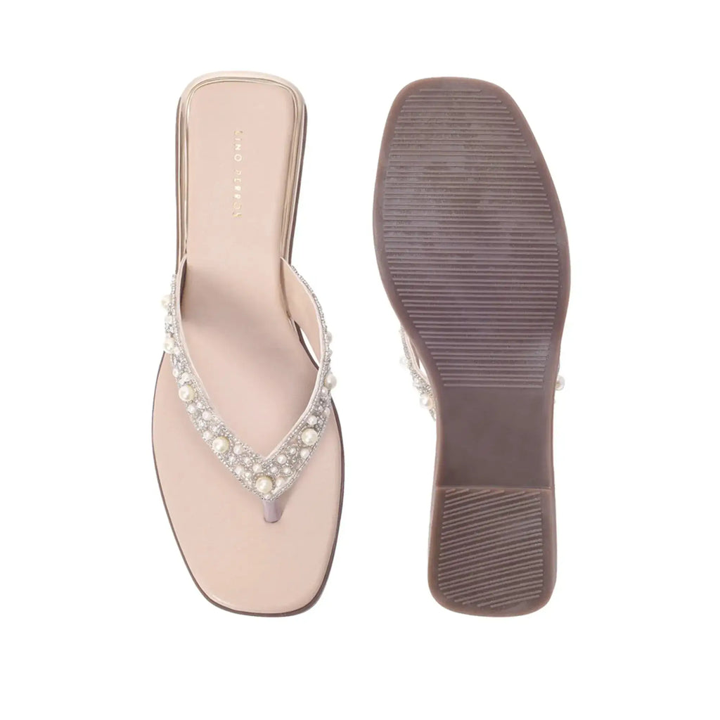 Mary Effortless Elegance Beige Slip-Ons - Lino Perros