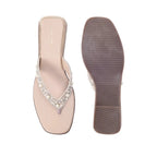 Mary Effortless Elegance Beige Slip-Ons - Lino Perros