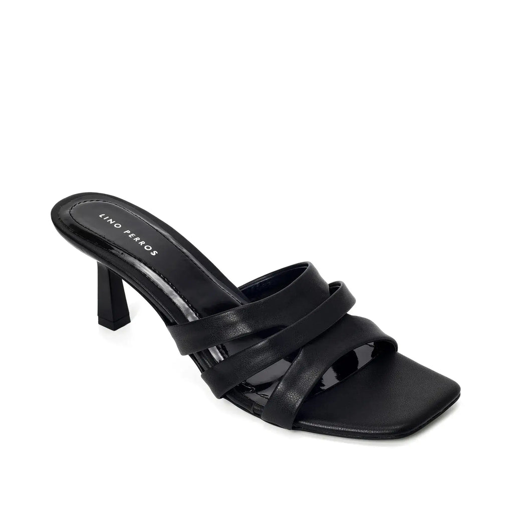 Hepburn Elegant Edge Black Stilettos - Lino Perros