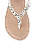 Mary Stylish Embellished Beige Flats