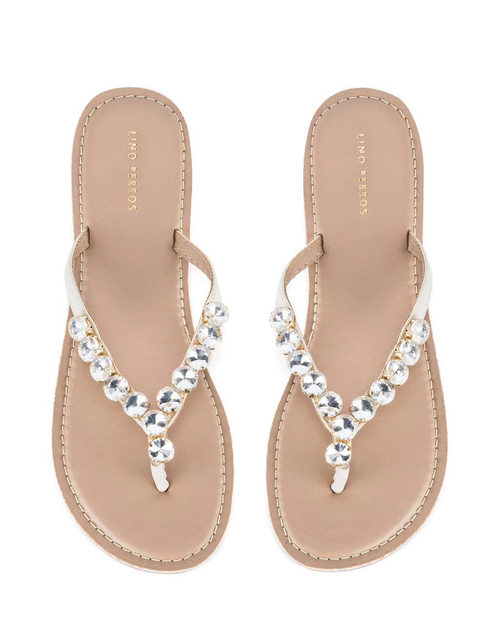 Mary Stylish Embellished Beige Flats