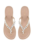 Mary Stylish Embellished Beige Flats