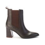 Ava Leather Chelsea Brown Boots - Lino Perros