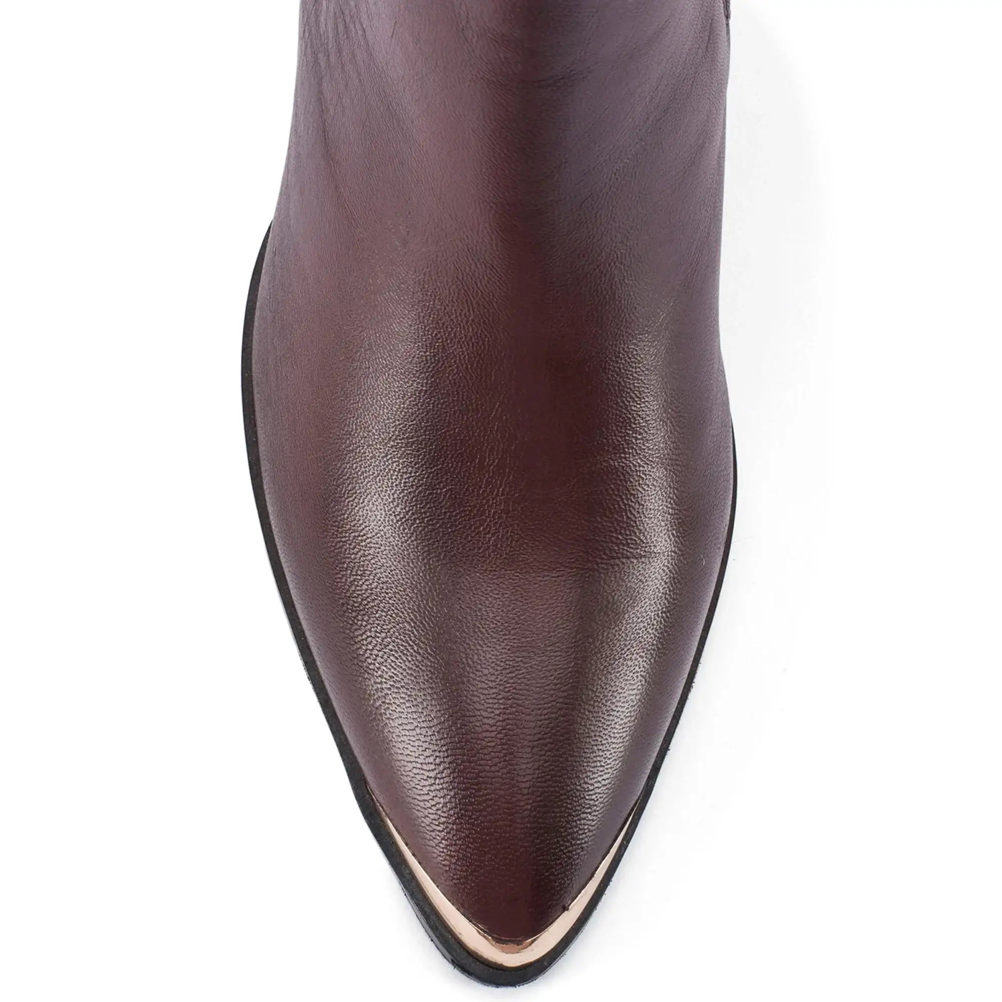 Ava Leather Chelsea Cherry Boots - Lino Perros