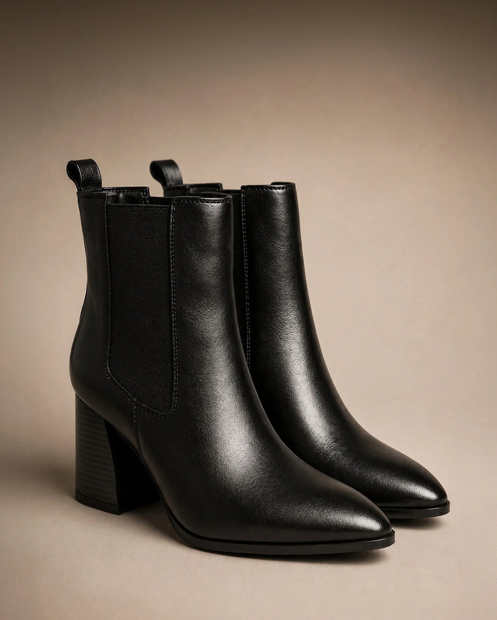 Ava Leather Regular Black Boots - Lino Perros