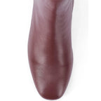 Ava Leather Ankle-Length Cherry Boots - Lino Perros