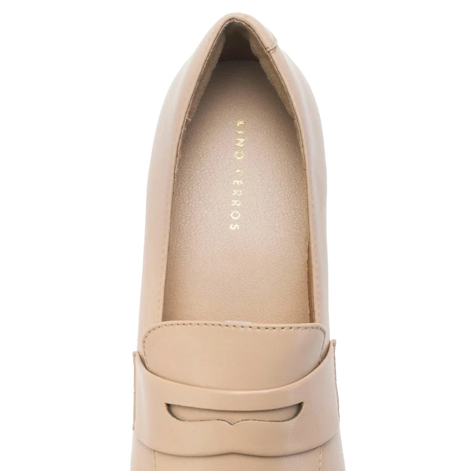 Ava Formal Penny Beige Loafers - Lino Perros