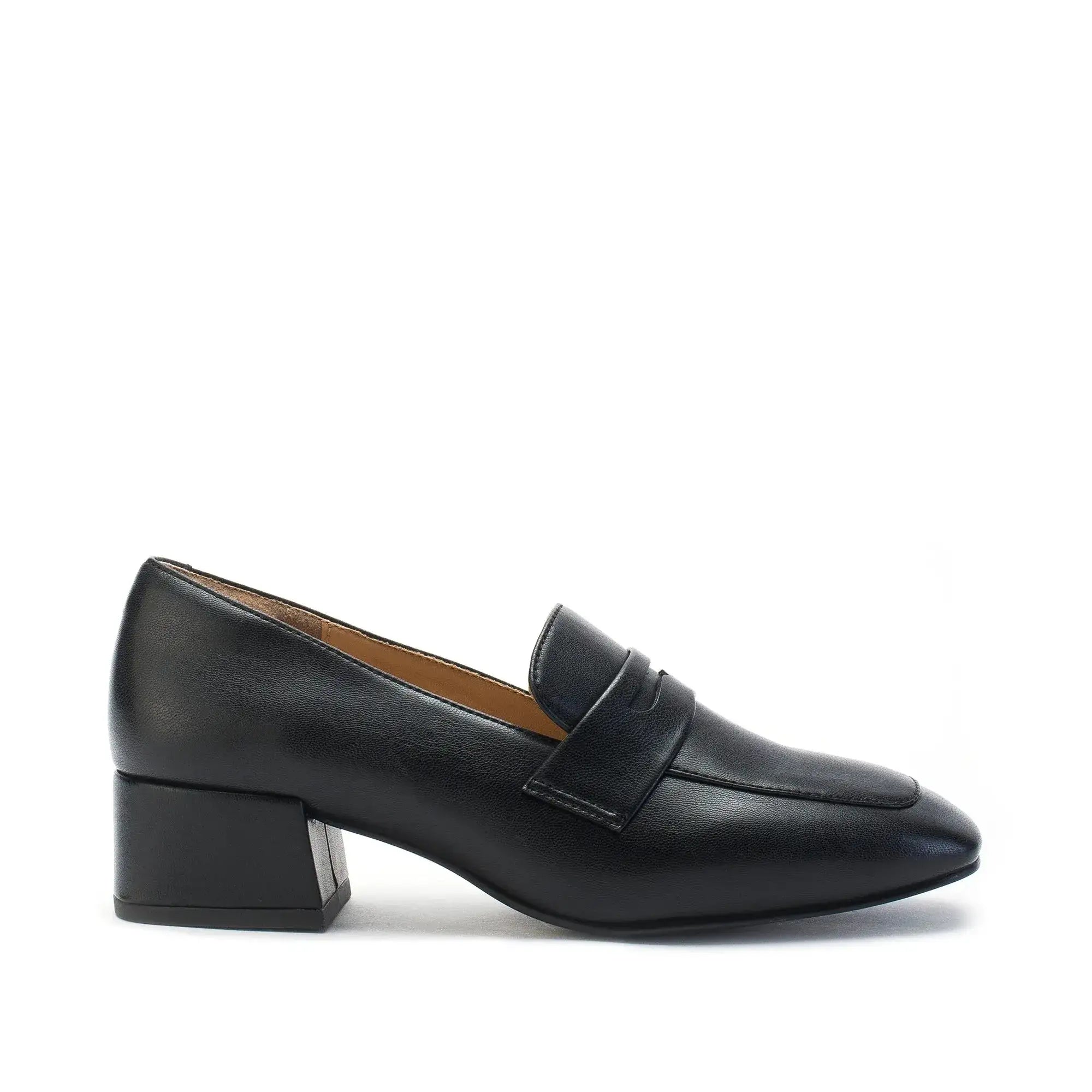 Ava Formal Penny Black Loafers - Lino Perros