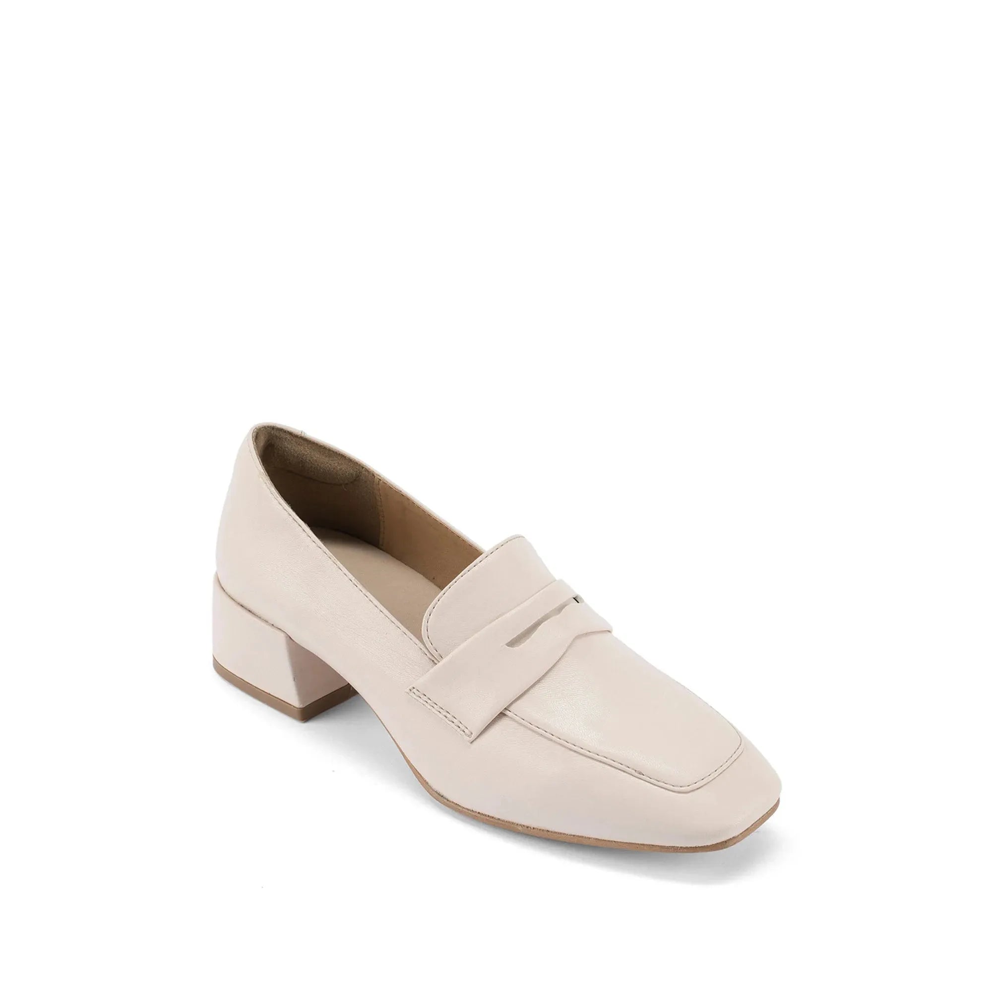 Offwhite 36 Ava Formal Penny Off White Loafers
