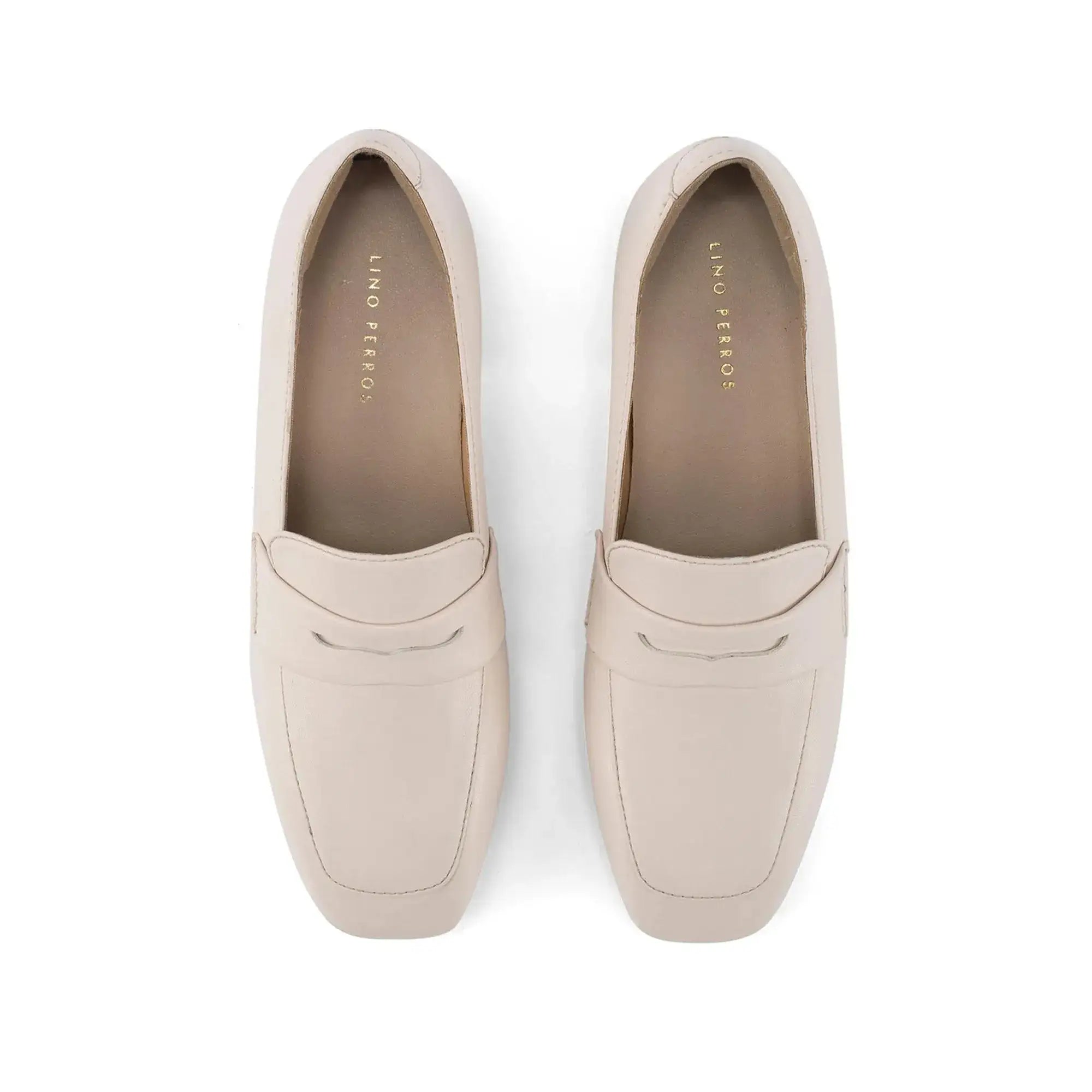 Ava Formal Penny Off White Loafers - Lino Perros