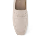 Ava Formal Penny Off White Loafers - Lino Perros