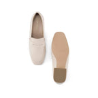 Ava Formal Penny Off White Loafers - Lino Perros