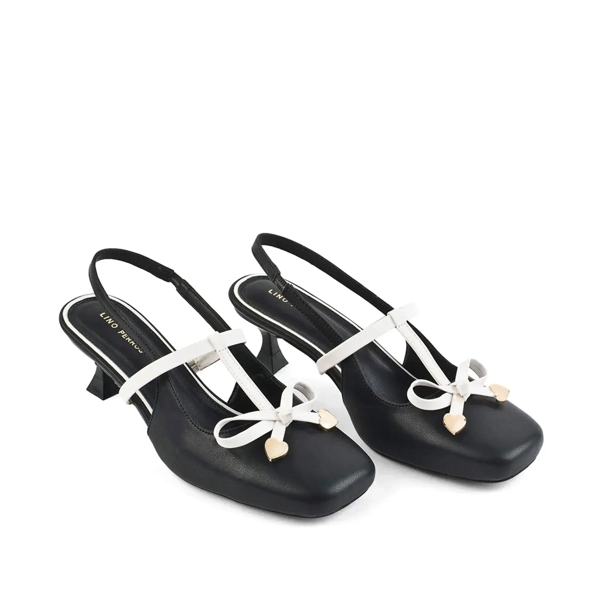 Hepburn Sling Back Black Heels - Lino Perros