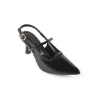 Victoria Cage Point Toe Black Stilettos - Lino Perros