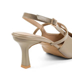 Victoria Cage Point Toe Nude Stilettos - Lino Perros