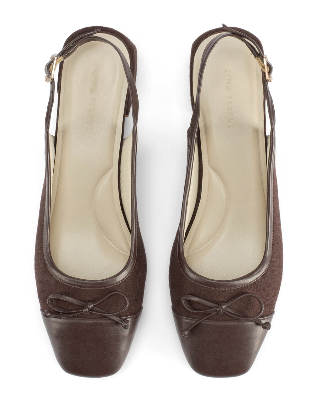 Hepburn Classic Coffee Slingback Block Heel