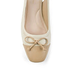 Hepburn Classic Off-White Slingback Block Heel - Lino Perros