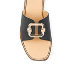 Harper Buckle Black Comfort Flats - Lino Perros