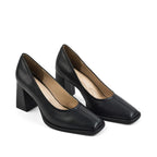Gabbana Classic Everyday Black Block Heels - Lino Perros
