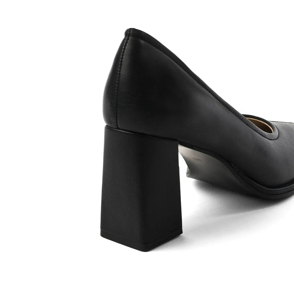 Gabbana Classic Everyday Black Block Heels - Lino Perros
