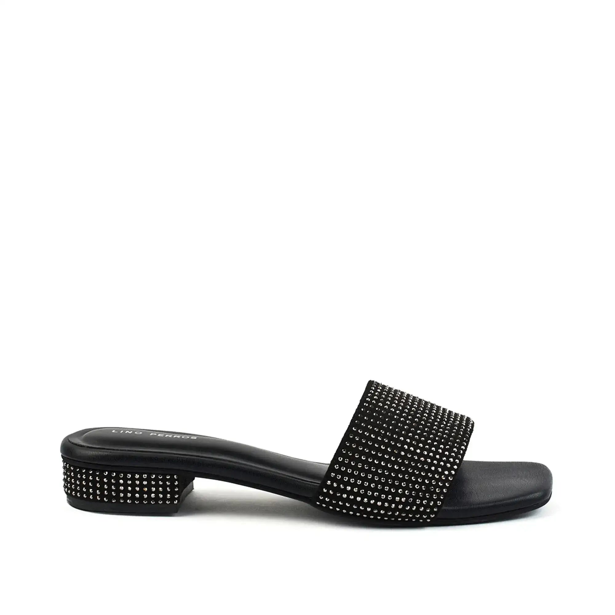 Gabbana Glam Embellished Black Flats - Lino Perros