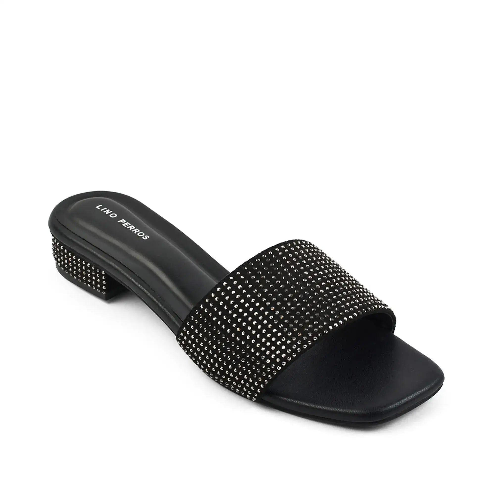 Gabbana Glam Embellished Black Flats - Lino Perros
