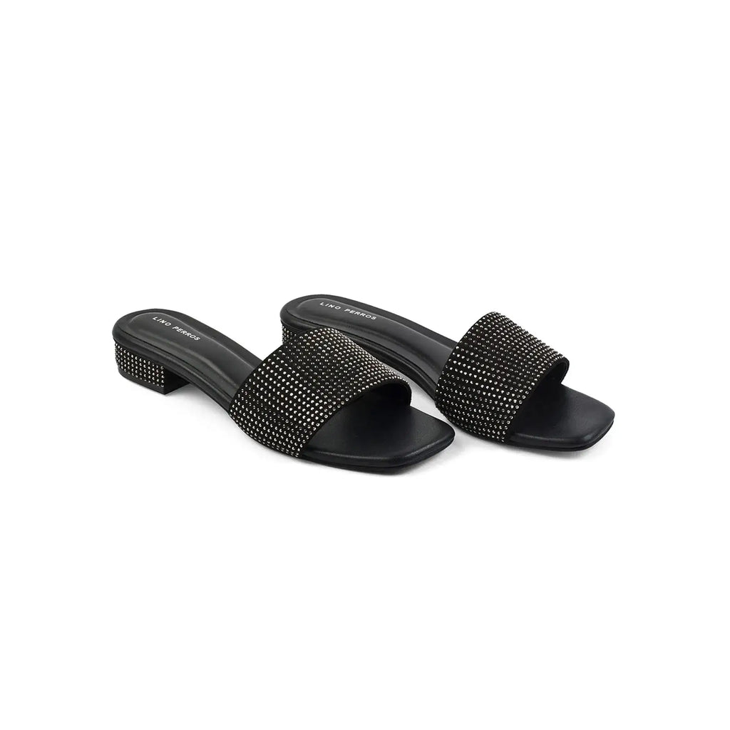 Gabbana Glam Embellished Black Flats - Lino Perros