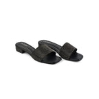 Gabbana Glam Embellished Black Flats - Lino Perros