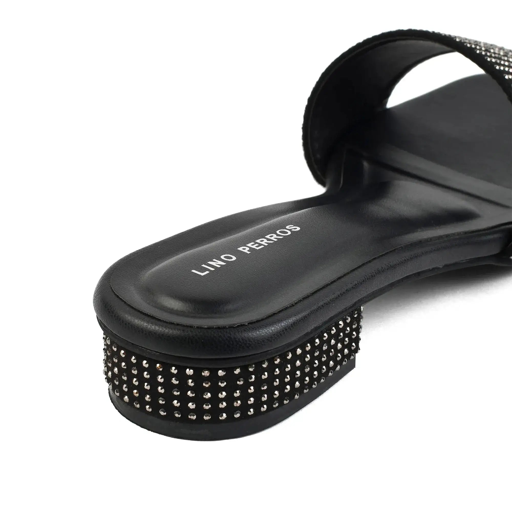 Gabbana Glam Embellished Black Flats - Lino Perros