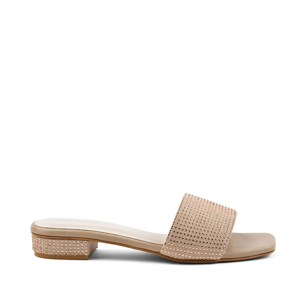 Gabbana Glam Embellished Nude Flats - Lino Perros