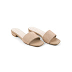 Gabbana Glam Embellished Nude Flats - Lino Perros