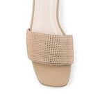 Gabbana Glam Embellished Nude Flats - Lino Perros