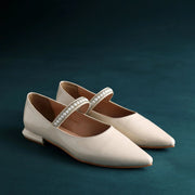 Hepburn Nude Parisian Mary Janes