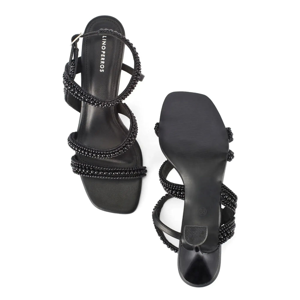 Victoria Charm Black Heels - Lino Perros