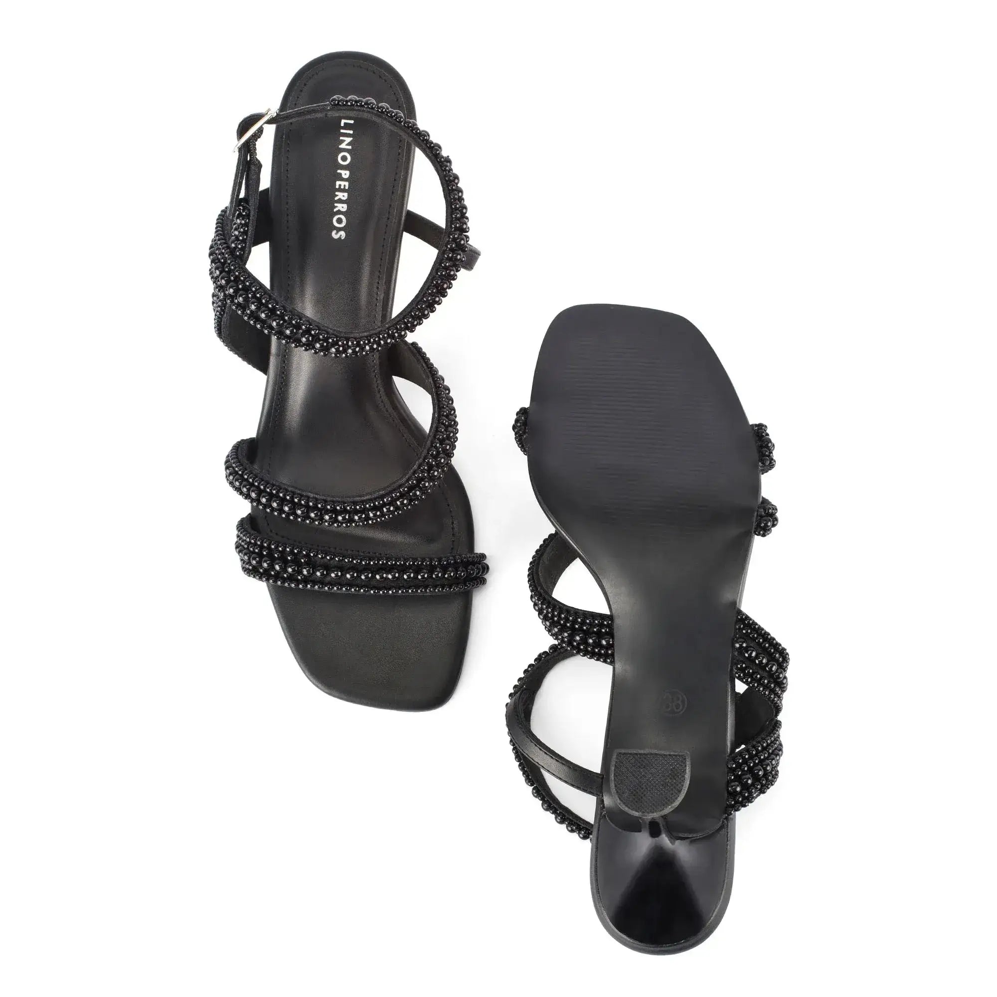 Victoria Charm Black Heels - Lino Perros