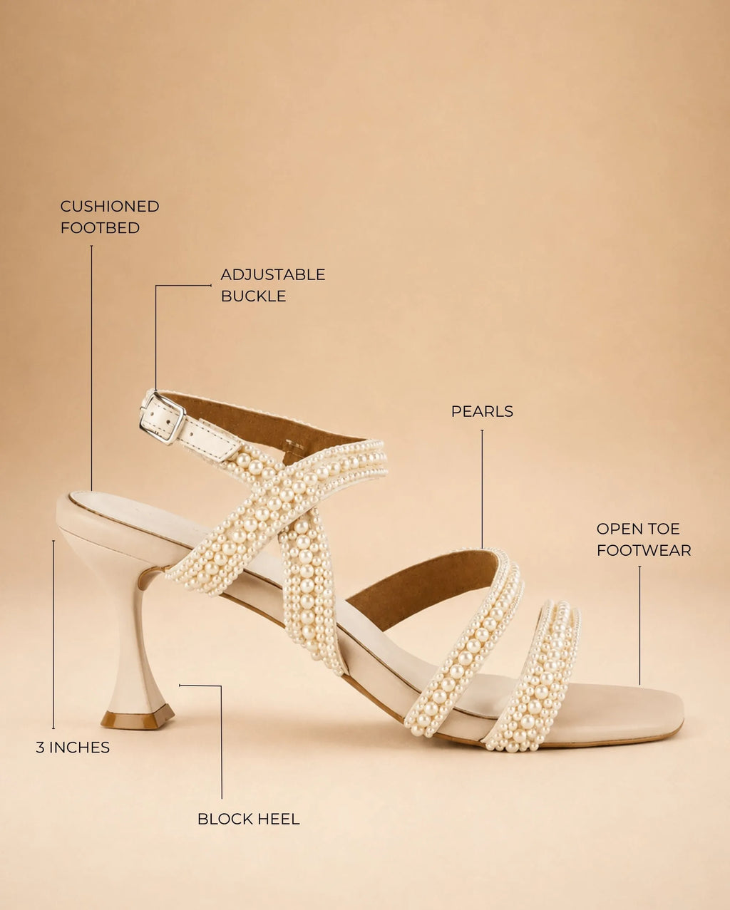 Victoria Charm White Heels - Lino Perros