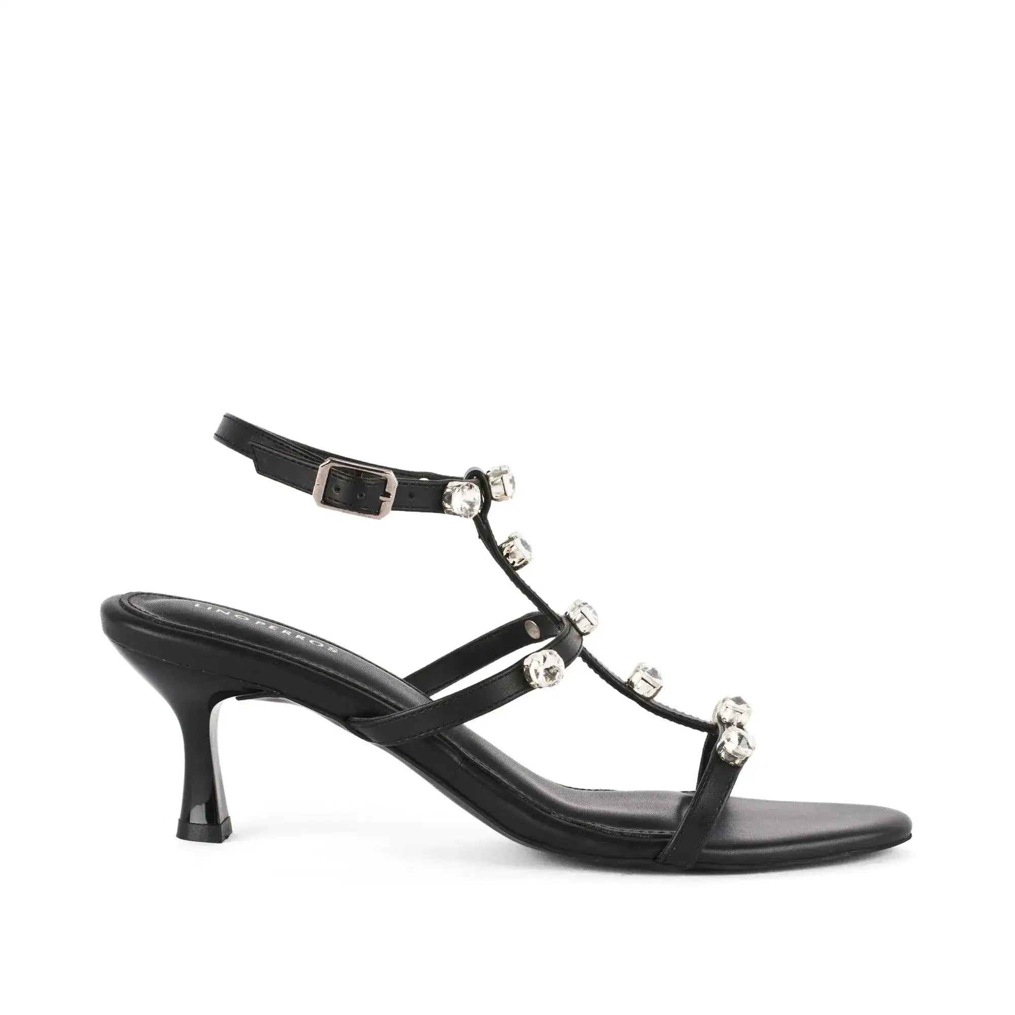 Victoria Charm Black Heels - Lino Perros
